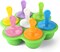Silicone Popsicle Molds, Ice Pop Molds, Storage Container for Homemade Food, Kids Ice Cream DIY Pop Molds - BPA Free (Green)